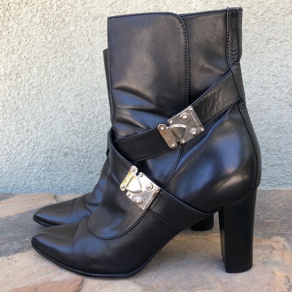 Louis Vuitton Shoes - Louis Vuitton side buckle ankle booties